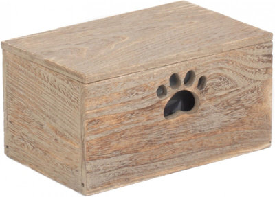 Red Hamper WB073 Wood Wooden Dog Treat Box