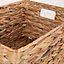 Red Hamper WH001/2 Water Hyacinth Medium Water Hyacinth Rectangular Storage Basket