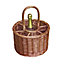 Red Hamper WH017/HOME Wicker Small Deluxe Single Bottle Drinks Basket
