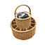 Red Hamper WH018 Wicker Celebration Basket with Fitted Cooler and Glasses
