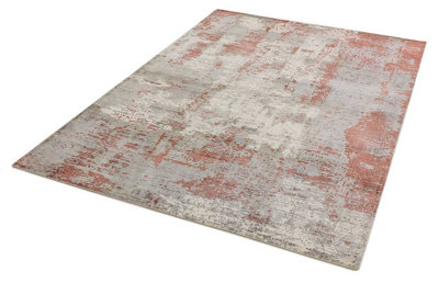 Red Handmade Luxurious Modern Abstract Rug Easy to clean Living Room ...