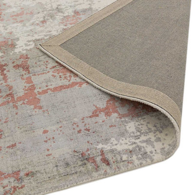 Red Handmade Luxurious Modern Abstract Rug Easy to clean Living Room ...