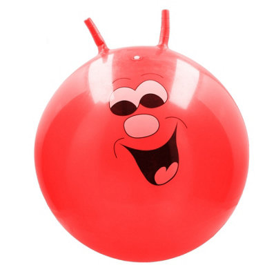 Red Inflatable Retro Space Hopper Exercise Indoor Outdoor Use Bouncing Fun
