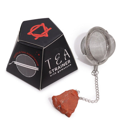 Red Jasper Crystal Tea Strainer - Natural Gemstone Tea Infuser