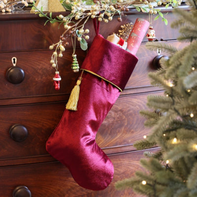 Velvet deals christmas stocking