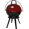 Red Kettle BBQ Barbecue Portable Round Grill Outdoor Charcoal Garden Camping Lid