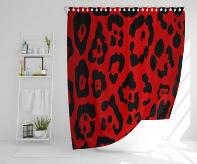 Red Leopard Print (Shower Curtain) / Default Title Price Comparisons | Compare The Build