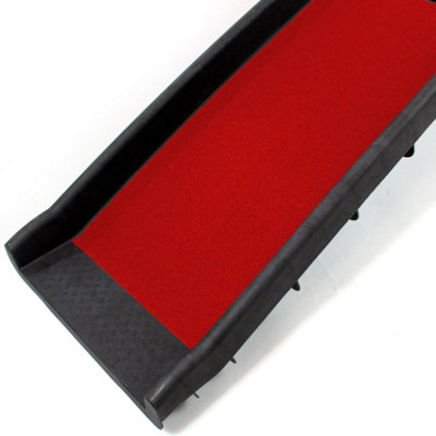 Red Lightweight Folding Travel Pet Ramp - 3