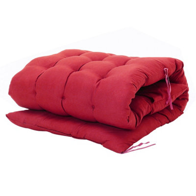 Red Long Chair Mats Sun Lounger Mats Garden Lounge Chair Mats ...