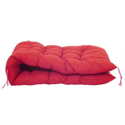 Red Long Chair Mats Sun Lounger Mats Garden Lounge Chair Mats ...