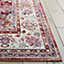 Red Luxurious Traditional Persian Easy to Clean Floral Rug For Dining Room-121cm X 173cm