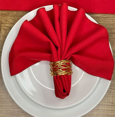 Red Napkins 48cm x 348cm (19 x 19)