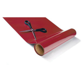 Red Non Slip Material Reel - 100 x 20cm - Cut to Size - Thin and Flexible