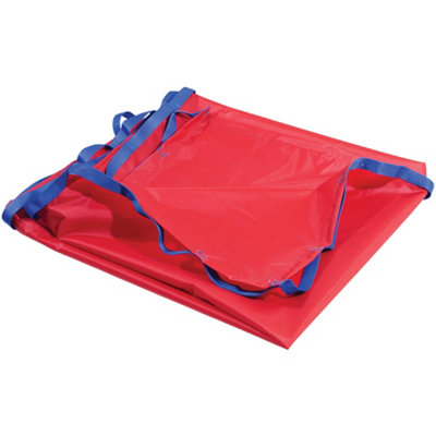 Red Nylon Glide Sheet With Handles - 190 x 100cm Silicone Coated Transfer Sheet