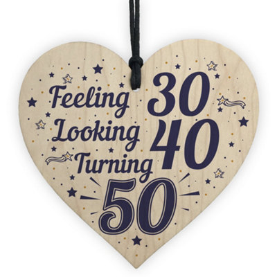 Red Ocean 50th Birthday Decorations Accessories Funny Birthday Gifts ...