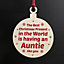 Red Ocean Auntie Gifts For Christmas Aunt Aunty Gifts Wooden Hanging Bauble Niece Nephew Gift