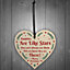 Red Ocean Auntie Merry Christmas Gifts Wood Heart Hanging Tree Xmas Decoration Aunt Gifts