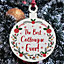 Red Ocean Best Colleague Christmas Bauble Tree Decoration Gift For Colleague Best Friend