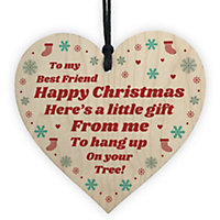 Red Ocean Best Friend Christmas Tree Decoration Gift For Friend Novelty Friendship Gifts