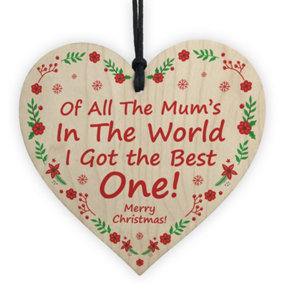 Red Ocean Best Mum Novelty Christmas Gift Hanging Tree Decoration Gift For Mum Mummy