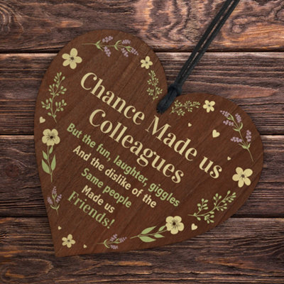 Red Ocean Chance made us Colleagues Fun and Laughter Novelty Wooden ...