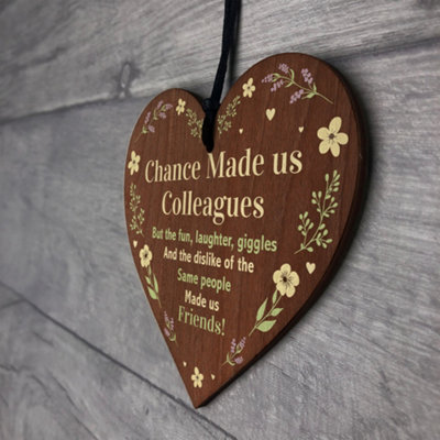 Red Ocean Chance made us Colleagues Fun and Laughter Novelty Wooden ...