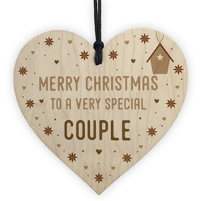 Red Ocean Christmas Couple Wishes Gift