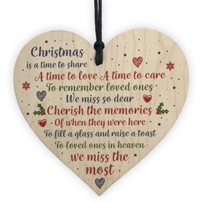 Christmas Memorial Dad Tree Bauble Gift Memory Hanging Plaque
