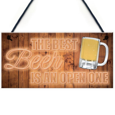 Red Ocean Drink Gift Novelty Hanging Plaque Bar Sign | DIY at B&Q