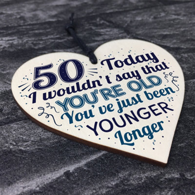 Red Ocean Funny 50th Birthday Presents For Women Men Novelty Gifts For ...