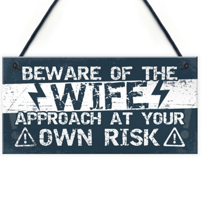 Red Ocean Funny Gifts For Husband From Wife Hanging Plaque Anniversary