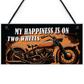 Red Ocean Funny Motorcycle Sign for Bikers, Riders, and Motorcycle Enthusiasts - Birthday Gifts Man Cave, Garage Motorbike Signs