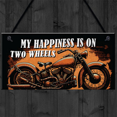 Red Ocean Funny Motorcycle Sign for Bikers, Riders, and Motorcycle ...