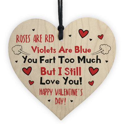  ROUJI Valentine's Day Funny Heart Print Couple