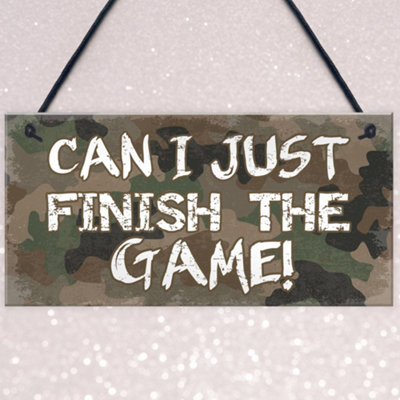 Red Ocean Gaming In Progress Sign Gaming Sign For Door Gift For Son Dad ...