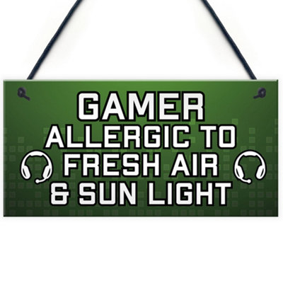 Red Ocean Gaming Novelty Sign Gamer Christmas Birthday Gifts For Son ...