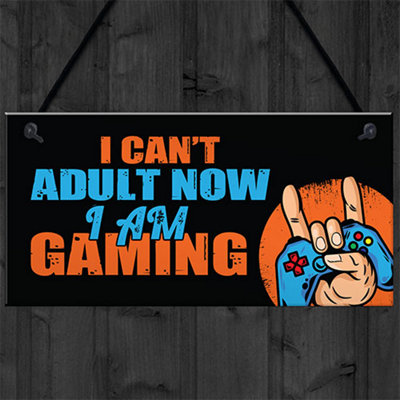 Red Ocean Gaming Sign For Boys Gaming Bedroom Accessories Gamer Gift ...