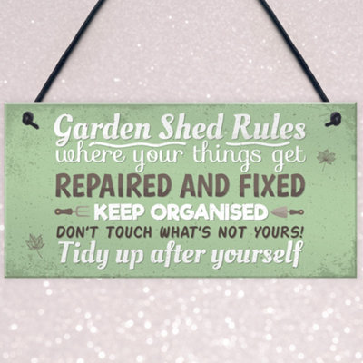 red-ocean-garden-shed-rules-novelty-hanging-plaque-garden-summerhouse