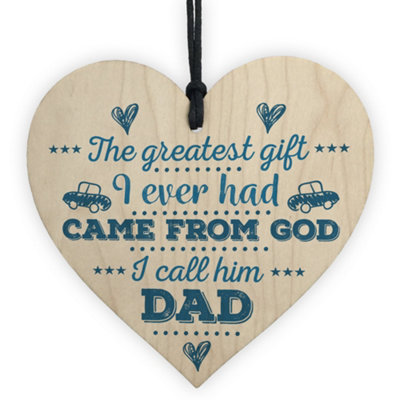 Red Ocean Greatest Gift Wood Sign Husband Grandad Dad Son Birthday ...