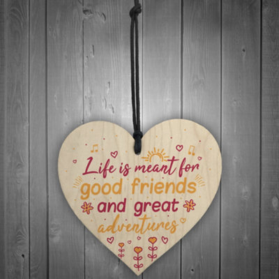 Red Ocean Handmade Best Friend Friendship Sign Plaque Shabby Chic ...