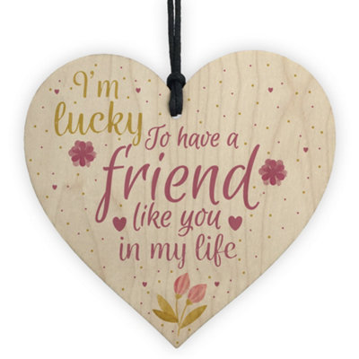 RED OCEAN HANDMADE FRIENDSHIP GIFT SIGN BEST FRIEND PLAQUE SHABBY CHIC ...