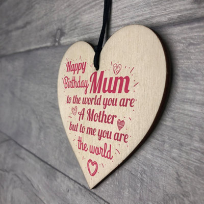Holz-Herz Deko „A Daughter‘s First Love“ – 10x10 Cm, Geburtstagsgeschenk Für Papa