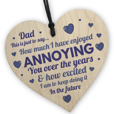 Red Ocean Joke Gift For Dad Birthday Christmas Funny Wood Heart Dad — free download