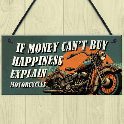 Red Ocean Novelty Motorcycle Hanging