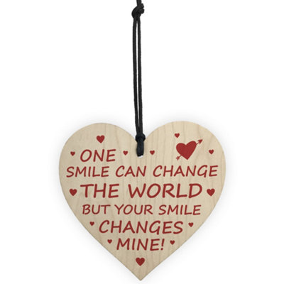 Anniversary Valentines Gifts For Boyfriend Girlfriend Novelty Wooden Heart  Gift