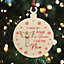 Red Ocean Remembrance Bauble Christmas Tree Decoration For Nan Wooden Plaque Memorial Gifts For Nan Keepsake