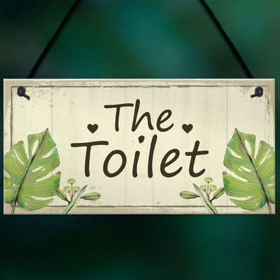 thumbnail image 2 of Medallurgy French WC Toilet Door Sign - Plastic Oval Plaque, White With Black Lettering, Bathroom Decor 2 of 4