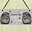 Red Ocean Spoiled Guinea Pigs Live Here Handmade Gift Sign For Guinea Pig Owners Pet Gift