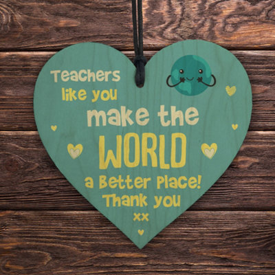 Red Ocean Teaching Gifts World A Better Place Thank You School Nursery ...