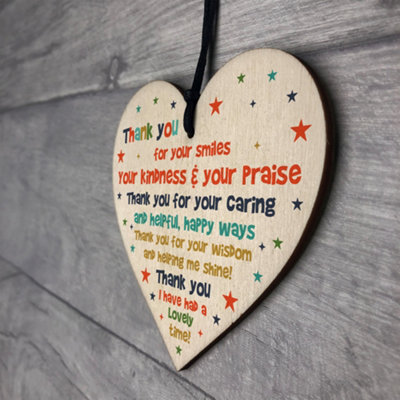 Red Ocean Thank You Gift for Teacher Teaching Assistant Nursery Teacher ...